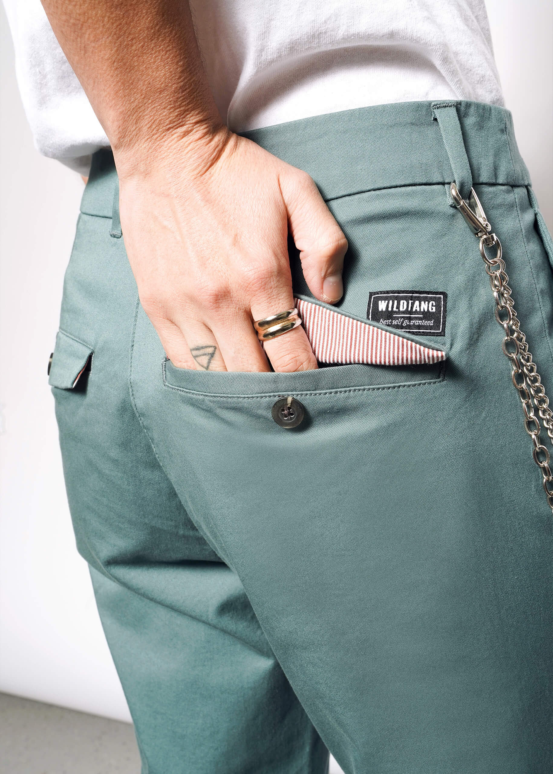 The Essential Trouser in Dark Teal