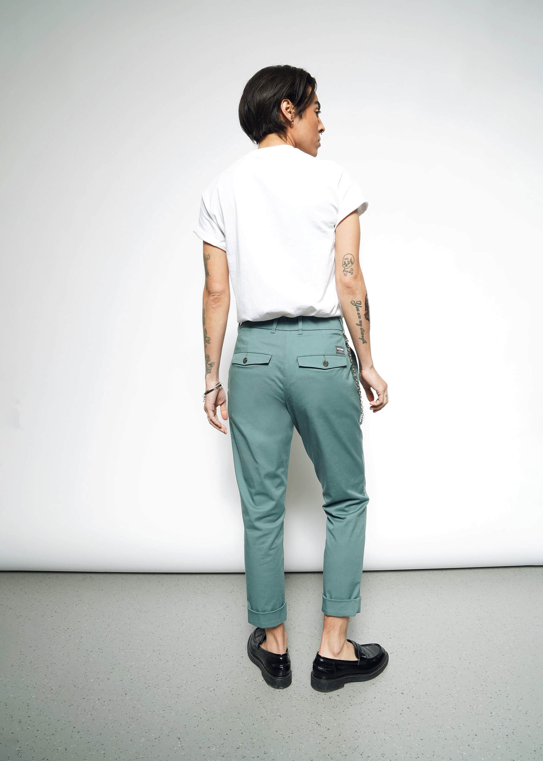 The Essential Trouser in Dark Teal