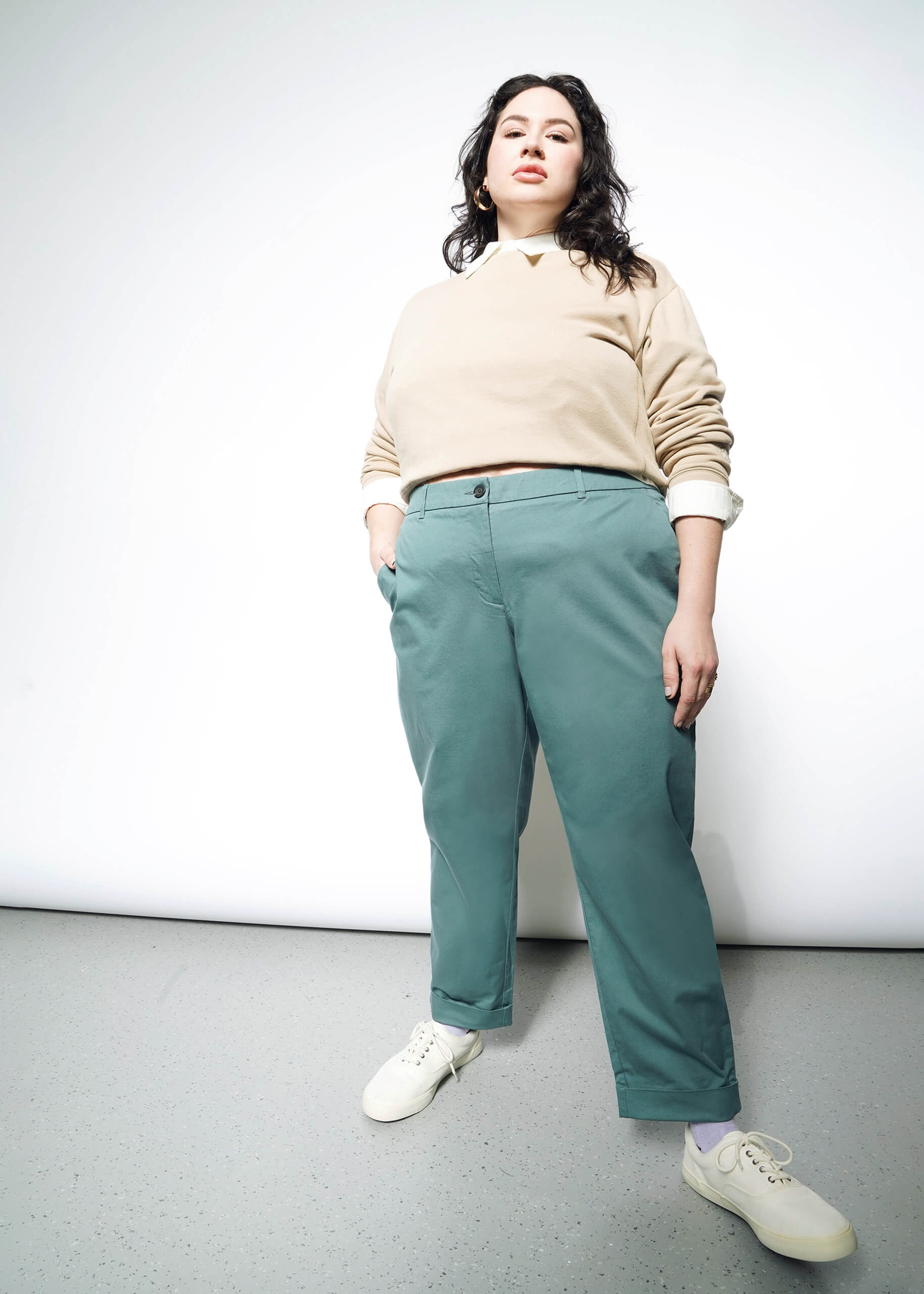 The Essential Trouser in Dark Teal