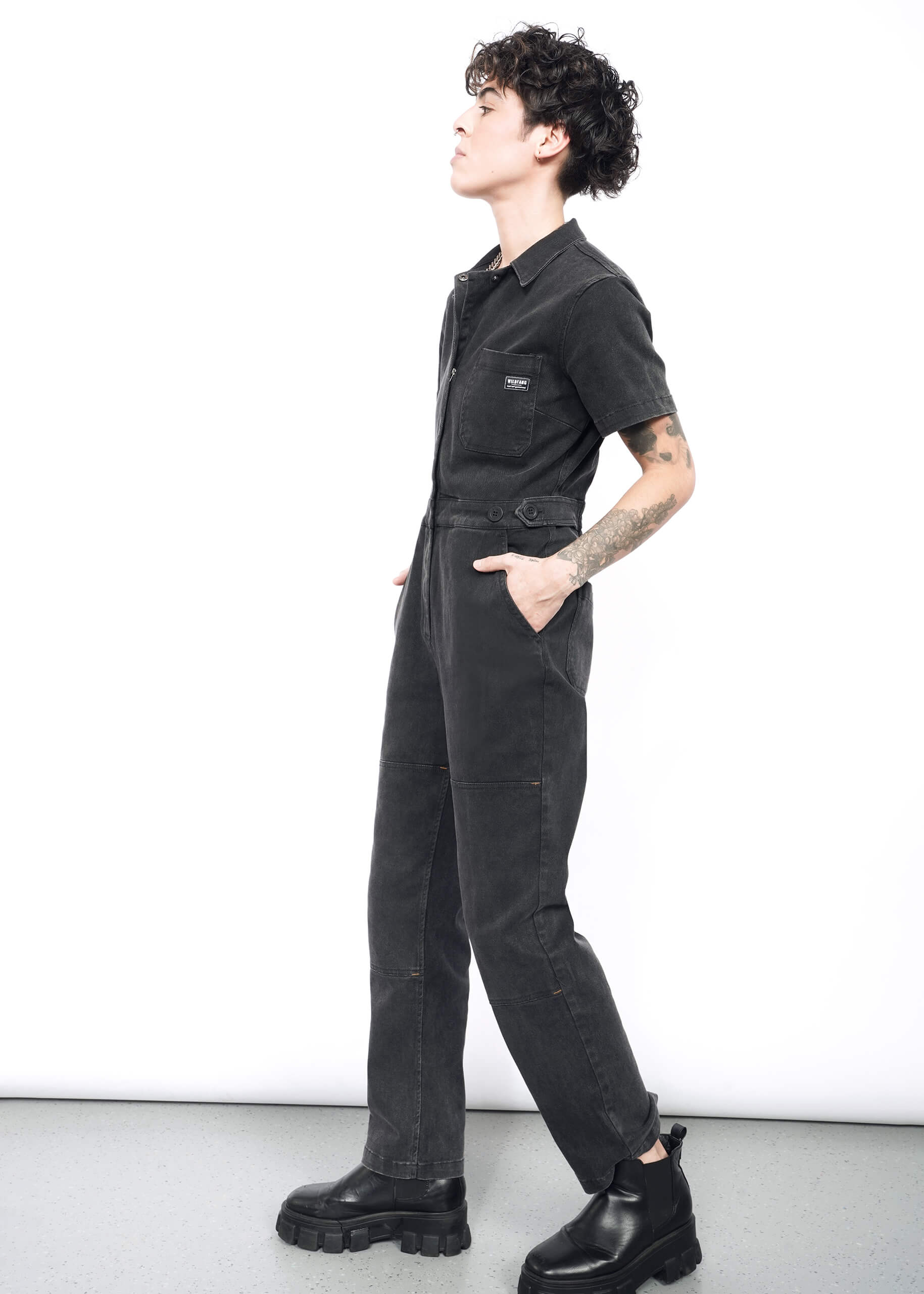 The Essential Denim High Waisted Coverall