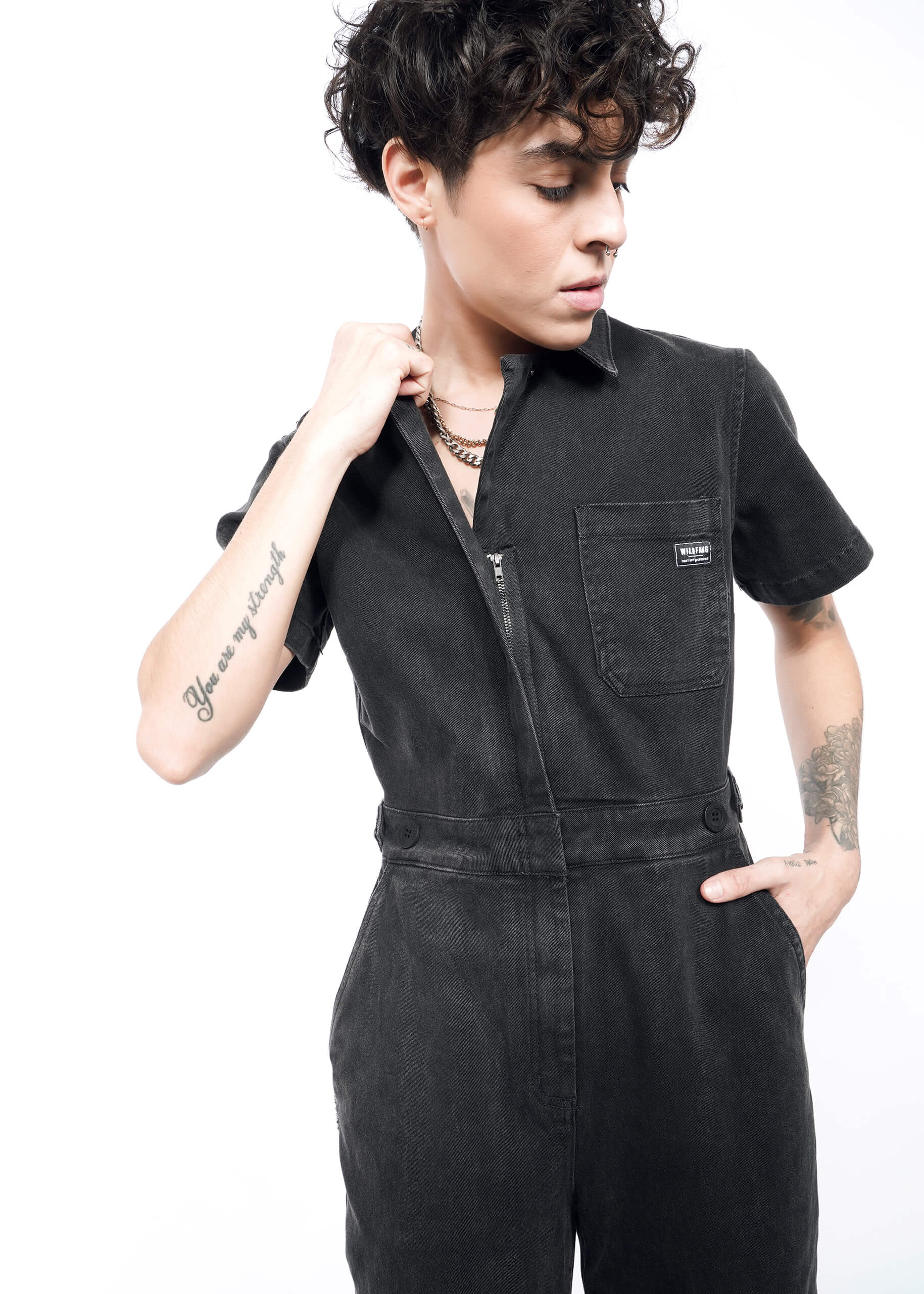 The Essential Denim High Waisted Coverall